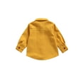 thumbnail image 3 of Seyurigaoka Little Boys Shirt Color Splicing Pocket Lapel Long Sleeve Tops, 3 of 6