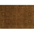 thumbnail image 1 of Ahgly Company Indoor Rectangle Abstract Orange Modern Area Rugs, 2' x 5', 1 of 4
