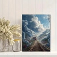 thumbnail image 2 of Qisvanset 12x16 Inch Field with Wildflowers & Tree Canvas Print Wall Art, 2 of 5