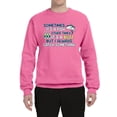 thumbnail image 2 of Wild Bobby, Sometimes It's A Fish Other Times It's A Buzz, Fishing, Unisex Crewneck Graphic Sweatshirt, Neon Pink, XX-Large, 2 of 4