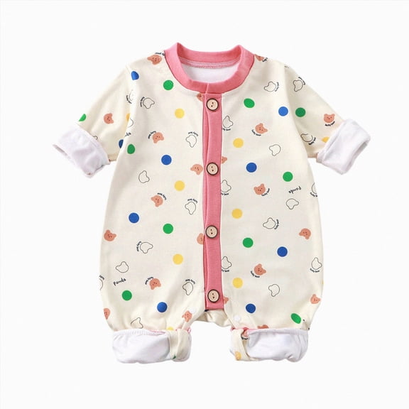 BOBOGOJP 100% Organic Cotton Soft 3-24 Months Unisex Footless Newborn Baby Sleepers Pajamas Romper Boys Girls Long Sleeve Wine for Size 3-6 Months