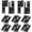 Right (Black), variant on Lift Off Hinge 3IN Black Door Hinges, 6 Pack, Right, Stainless Steel Hinge Removable, Heavy Duty