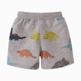 thumbnail image 6 of CAUYDY Boys Toddler Shorts French Terry Cotton Shorts Summer Casual Elastic Waist with Drawstring for Kid(L101-Light Gray,6-7), 6 of 9