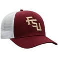 thumbnail image 3 of Men's Top of the World Garnet/White Florida State Seminoles Victory Baseline Trucker Adjustable Hat, 3 of 4