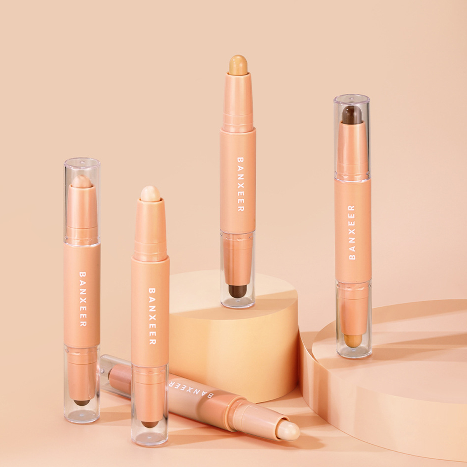 Decor Store 2Pcs 3.6g Concealer Contour Stick Threedimensional Good