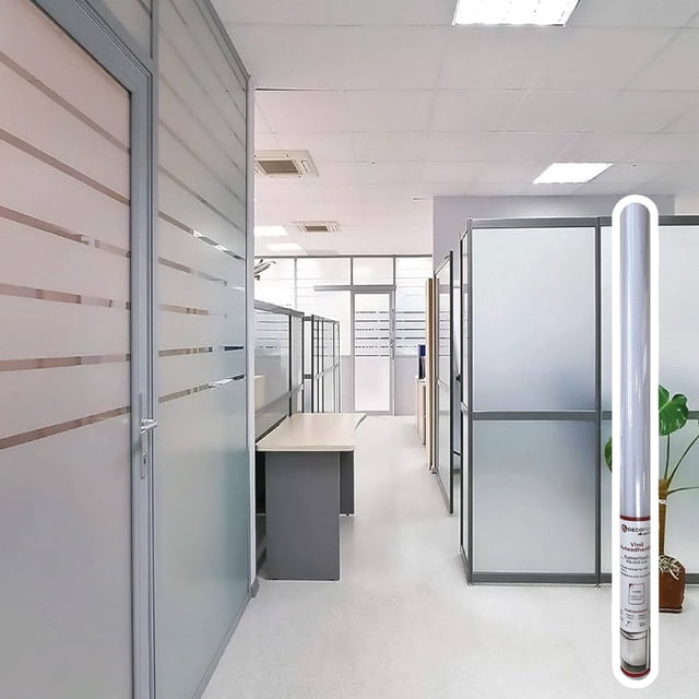 Vinil Adhesivo Esmerilado 500x60cm 2pzas Para Ventanas LISO