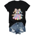 thumbnail image 6 of Dmsael Halloween Shirts Women Funny Pumpkin Graphic Short Sleeve Shirt Casual Fall Tee Tops Womens Halloween Tshirt(Black,2XL), 6 of 7