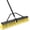 Yellow 24 Inches Heavy Duty, variant on 18 Inch Heavy Duty Push Broom with 63" Long Handle for Outdoor Deck Driveway Garage Yard Patio Warehouse Concrete Floor Cleaning