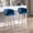 Blue, variant on 26 Inch Set of 2, Fabric - Golden Leg Design - At Beach Bars - Lightweight