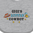 thumbnail image 4 of Inktastic Gigis Little Cowboy with Cowboy Hat and Boots Boys Baby Bib, 4 of 4
