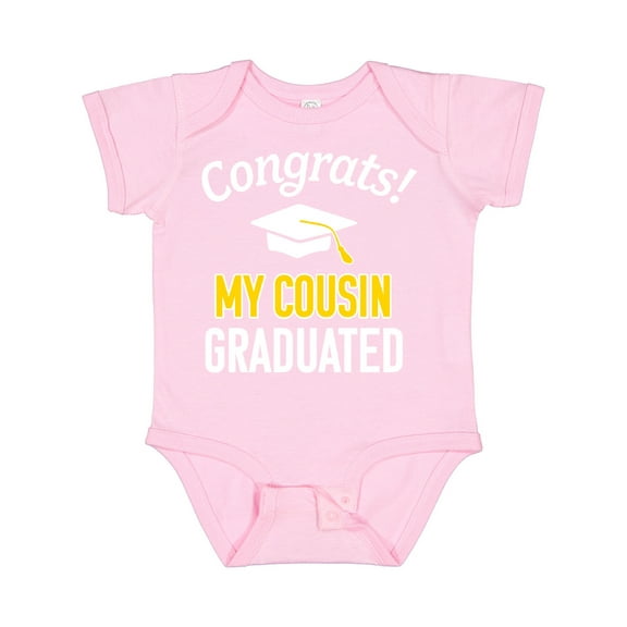 Inktastic Congrats My Cousin Graduated with Cap Boys or Girls Baby Bodysuit