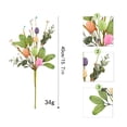 thumbnail image 3 of 15.7" Artificial Easter Stems, Colorful Easter Egg Picks Bouquet, Spring Flower Stems Egg Twig Branches, Realistic Fake Picks for Vase Filling Ornament for Wreaths and Centerpieces, 3 of 5