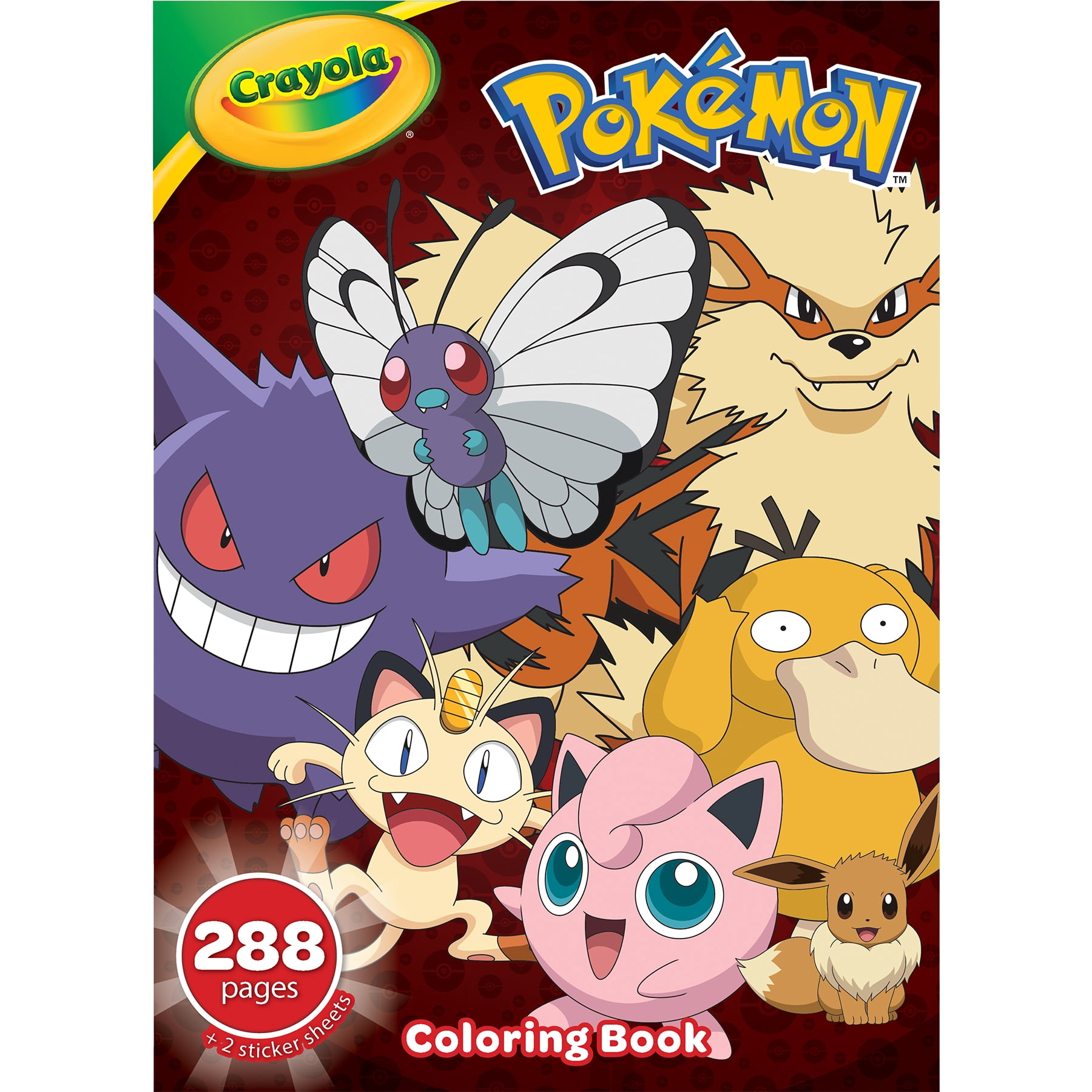 Crayola Pokmon Coloring Book, 288 Coloring Pages, Pack of 3