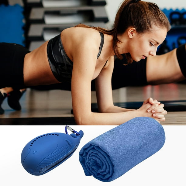 Fiudx Toalla de Ballena, Toalla Deportiva de Microfibra, Compacta, de Secado Rápido, Ligera y Portátil, Ideal para Viajes, Playa, Camping, Ideal para Entusiastas Del Fitness.