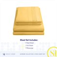 thumbnail image 4 of Juego de sábanas Sweet Home Collection 1800 Supreme Twin XL, color amarillo, 4 of 6