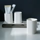 thumbnail image 4 of Ganfancp Set de Portacepillos y Portavasos de Dientes Portacepillos y Portavasos de Enjuague Bucal Organizador de Utensilios Dentales Ofertas Flash Liquidación 3*Tazas 1*Portacepillo de Dientes, 4 of 7