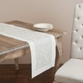 thumbnail image 4 of Saro Lifestyle Rochester Collection Hemstitch Table Runner Black 16" x 72", 4 of 4