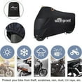 thumbnail image 3 of Mdesiwst Motorbike Rain Cover Waterproof UV-Resistant Bicycle Protector Cover Extra-large Foldable Road Electric Bike Rain Cover with Storage Bag Set, 3 of 6