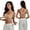 Beige, variant on Wireless Soft Support Posture Bra for Women Seamless Beauty‑Back Front Hook Bra Push Up Sports Underwear
