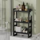 thumbnail image 1 of Estante para inodoro Cabinet AmazerBath, bambú, 3 niveles, negro, 1 of 8