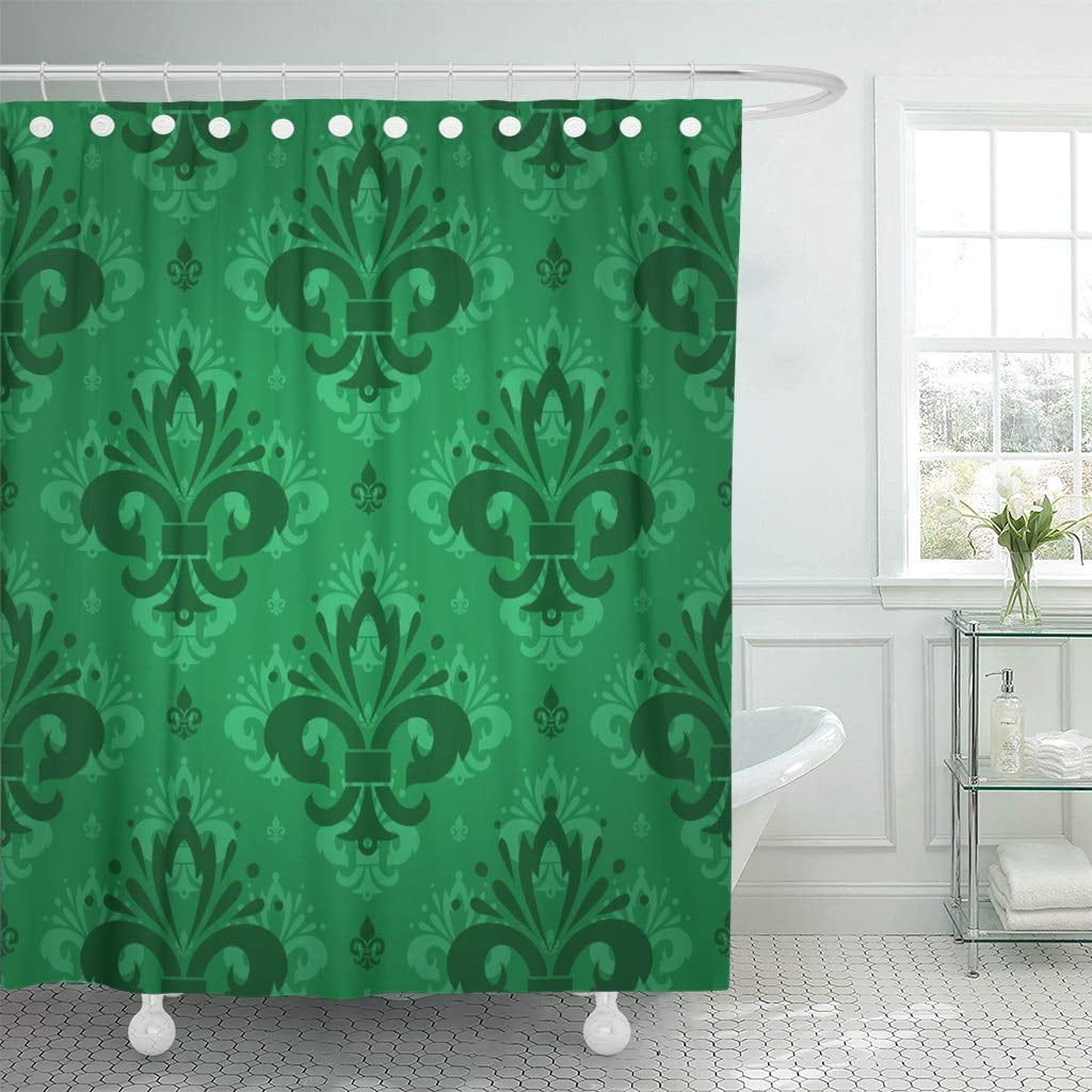 KSADK Luxury Regal with Beautiful Green Fleur De LYS on Emerald Shaded