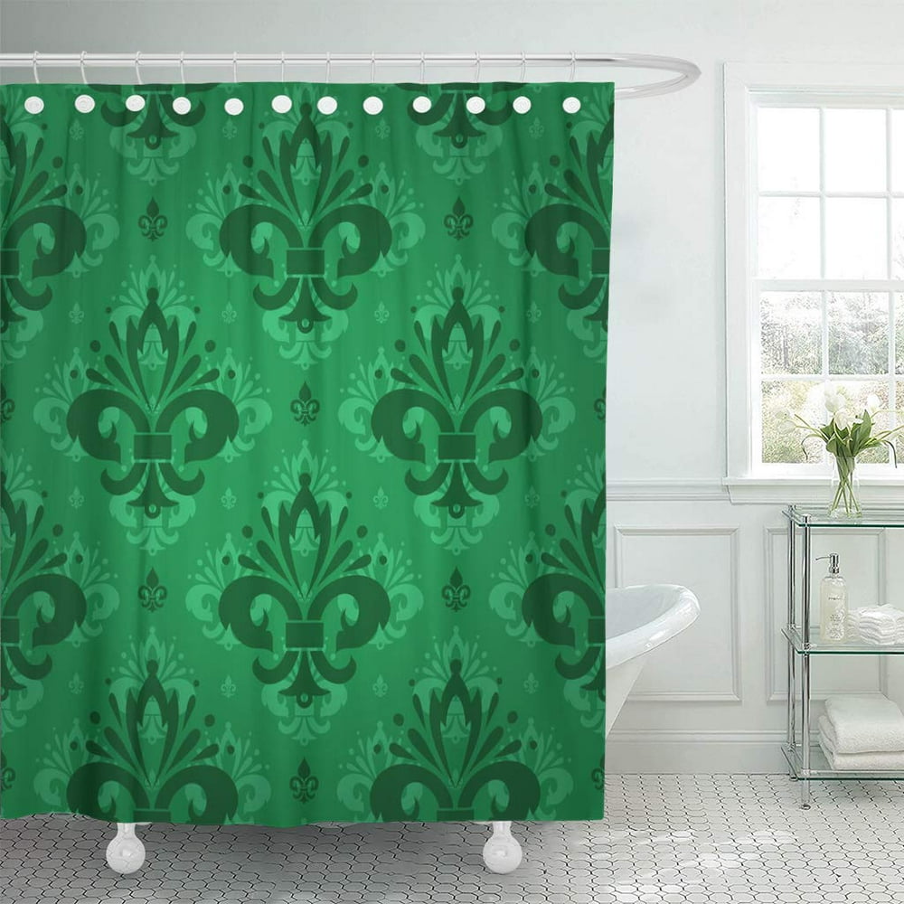 KSADK Luxury Regal with Beautiful Green Fleur De LYS on Emerald Shaded