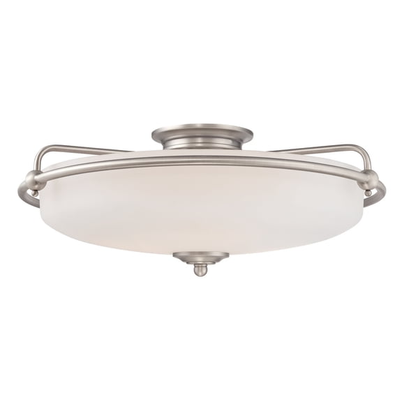 Griffin 4-Light Antique Nickel Flush Mount Light