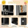 thumbnail image 4 of Giantex Toy Storage Organizer, 5-Section Storage Cabinet, Wooden Display Book Shelf, Grey, 4 of 8