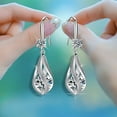 thumbnail image 5 of Hearth & Gear Boucles d'Oreilles Mode en Acier Inoxydable Rondes pour Femmes, Boucles d'Oreilles Pendantes pour Femmes, Boucles d'Oreilles Pendantes pour Mariage, Boucles d'Oreilles Inégalées, 5 of 5