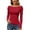 Red*, variant on MJDVSOL Women's T-Shirt Contrast Color Polka Dot Casual Tee Shirts Slim Fit Long Sleeve Tops Comfortable Breathable Classic Seaside Tees