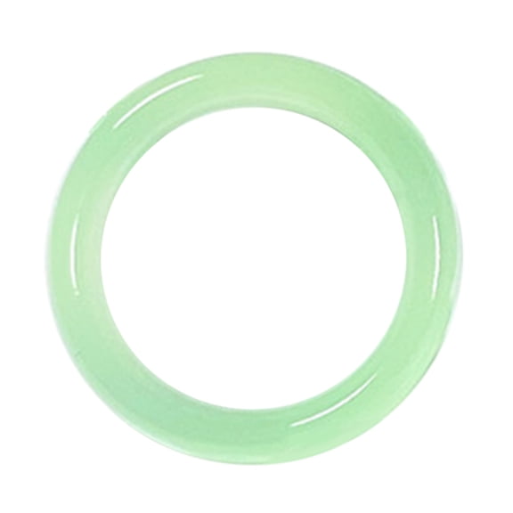 Gradient Color Acrylic Fashion Stackable Imitation Jade Jewelry Simple Statement Dome Rings