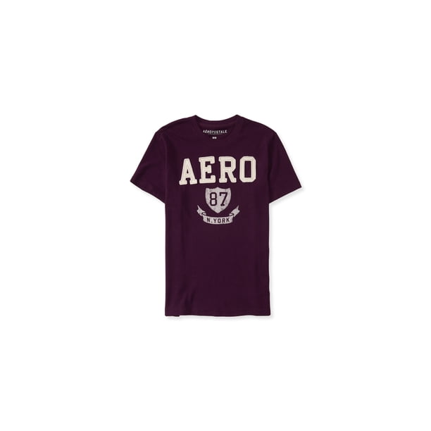 Aeropostale AERO 87 Camiseta adornada para hombre, Púrpura, XX-Large Aeropostale Camiseta adornada