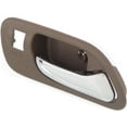 thumbnail image 2 of Interior Door Handle Compatible with 2001-2006 Acura MDX Front, Passenger Side Brown bezel with chrome lever Saddle Type, 2 of 3