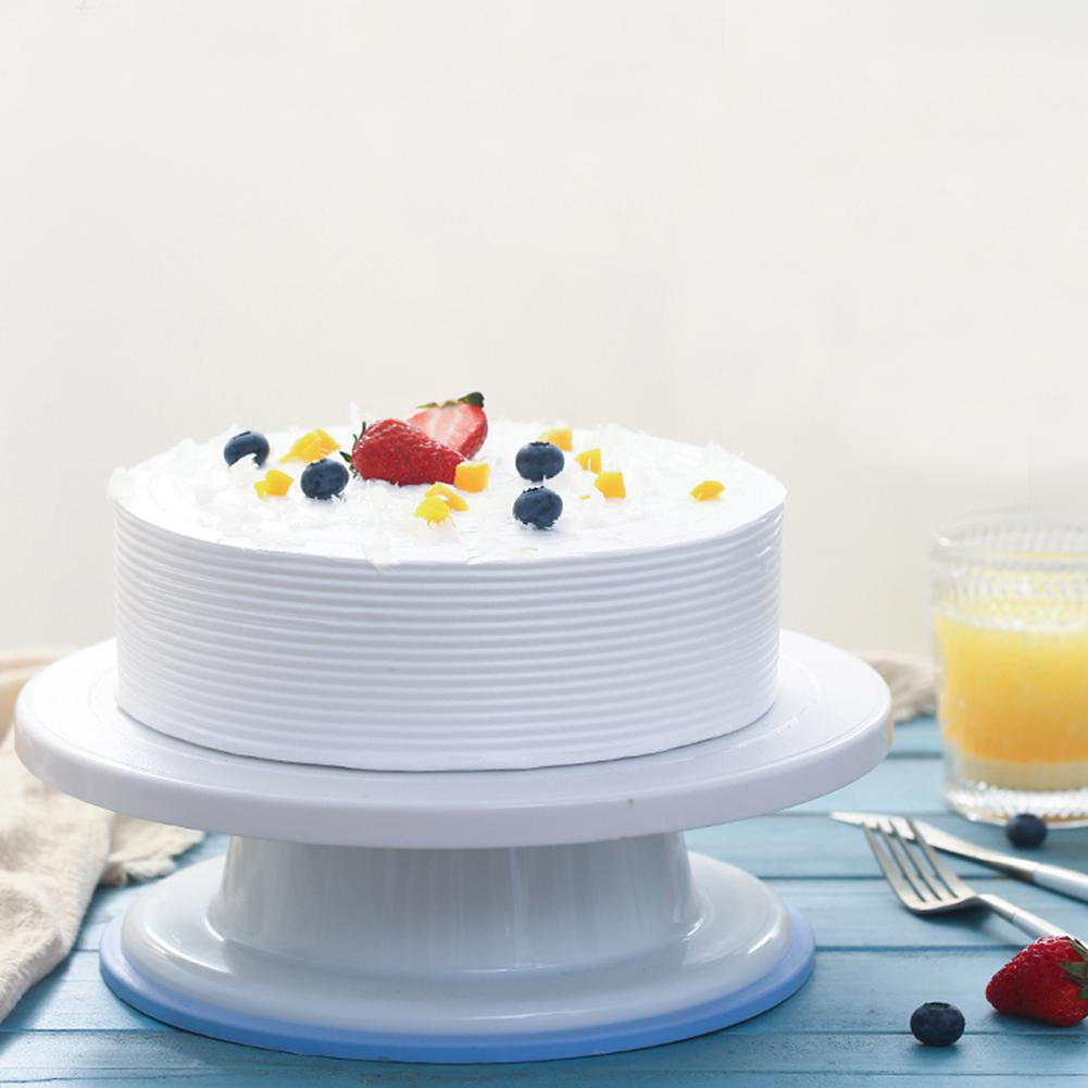 Revolving Rotating Cake Decorating Stand Swivel Plate Wedding Cake Turntable 