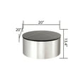 thumbnail image 3 of 3PC CT805-3 Coffee Table Set made with Stainless Steel & Mango Wood in Silver, 3 of 4