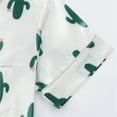 thumbnail image 5 of NIEWTR Girls Pajama Set Short Sleeve Button Down Silky Satin Girls PJS Kids Sleepwear Summer Nightwear Set(Green,11-12 Years), 5 of 7