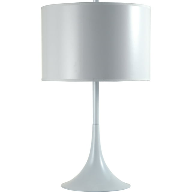 Lampe de Table en Métal Blanche de 25 Po H