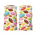 thumbnail image 2 of Gaeub Color Donut Men's Mesh Basketball Jersey, Quick-Drying Sleeveless Top S-4XL, Loose Muscle Tank Top -X-Large, 2 of 9