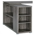 thumbnail image 4 of Pemberly Row L Shape Writing Desk in Weathered Gray and Silver, 4 of 5