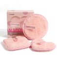 thumbnail image 2 of Almohadilla desmaquillante de microfibra reutilizable Hugtrwg Esponja limpiadora de maquillaje facial redonda, 2 of 7