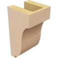thumbnail image 5 of 4"W x 4"D x 8"H Wide Van Buren Rough Cedar Woodgrain TimberThane Corbel, Primed Tan, 5 of 6