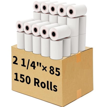 150 Rolls Case 2 1/4" x 85' Thermal Cash Registers Credit Card POS Receipt Paper