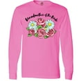 thumbnail image 3 of Inktastic Grandmother of the Bride Roses and Daisies Long Sleeve T-Shirt, 3 of 5