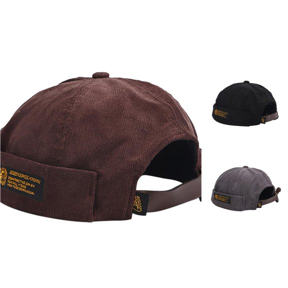 LiuXxxx Fashion Sailor Cap for Men Women Fisherman Hat Adjustable Unisex Headwear Outdoor Daily Casual Coffee