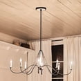thumbnail image 2 of 52457AVI Kichler Lighting Freesia - 8 Light Linear Chandelier In Homestead Style-18 Inches Tall and 20 Inches Wide-Anvil Iron Finish    -Traditional, 2 of 11