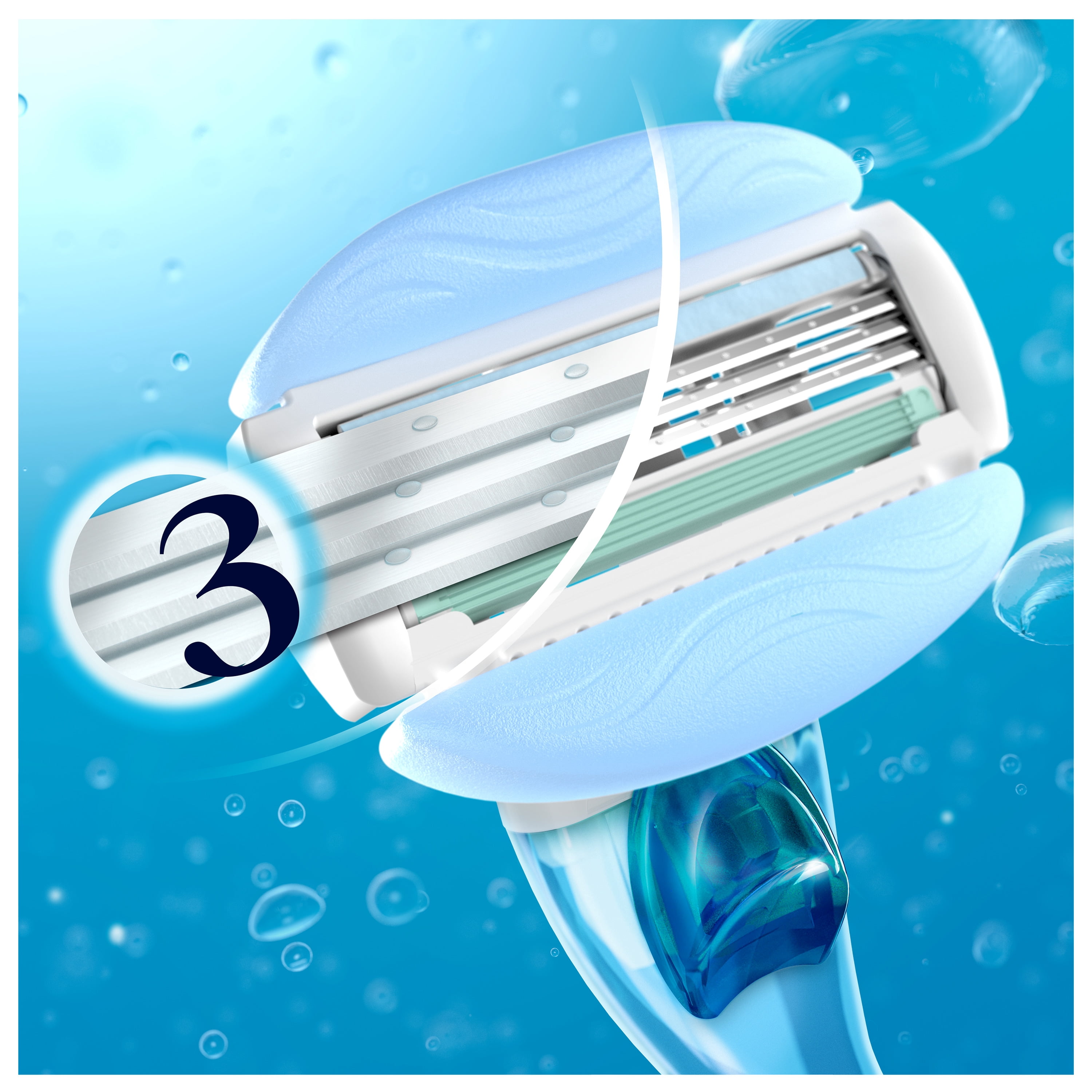Gillette Venus ComfortGlide Vanilla Creme Razor Blade Refills, 6 ct