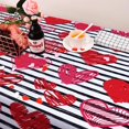 thumbnail image 2 of Valentine''s Day Tablecloth, Red Love Heart Table Cloth, Waterproof Tablecloth Rectangle for Valentine''s Wedding Dinner Party Decoration, 60 x 120 Inch, 2 of 6