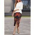 thumbnail image 6 of Women's Wool Blend Classic Crew Neck Casual Fall Sweaters White XS, 6 of 10