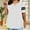 White, variant on Oplxuo Womens Plus Size T Shirts Striped Short Sleeve V Neck Tops Summer Casual Tshirts Loose Fit Blouses