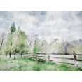 thumbnail image 2 of Curinga, Kim 18x15 White Modern Wood Framed Museum Art Print Titled - Scenic Fence, 2 of 4